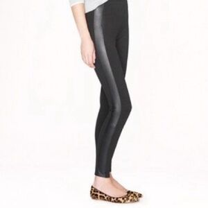 J.Crew Pixie Pant with Leather Tux Stripe size 6S NWT